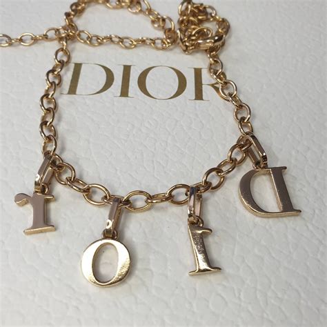 dior canada necklace|dior letters necklace value.